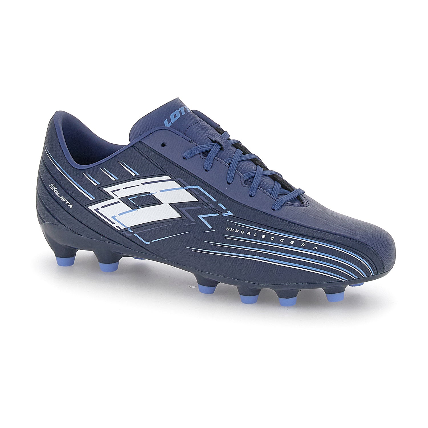UNISEX SCARPE CALCIO FG SOLISTA 700 BLU SCURO 220562 BP9 02