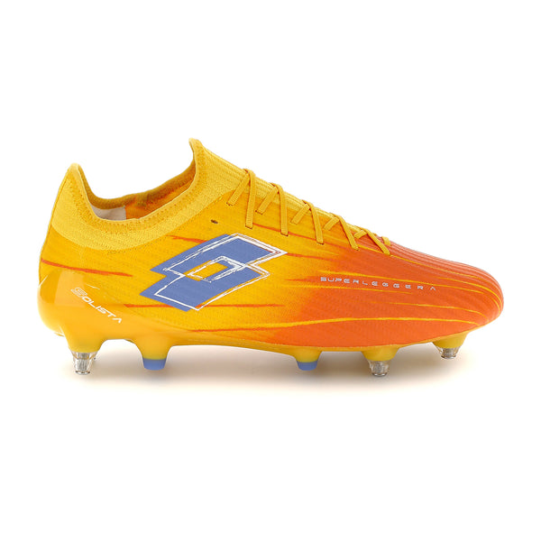 Chaussures De Foot Lotto Solista 200 III FG - Taille 11 - Blanc Noir Platine - Neuves En Boîte