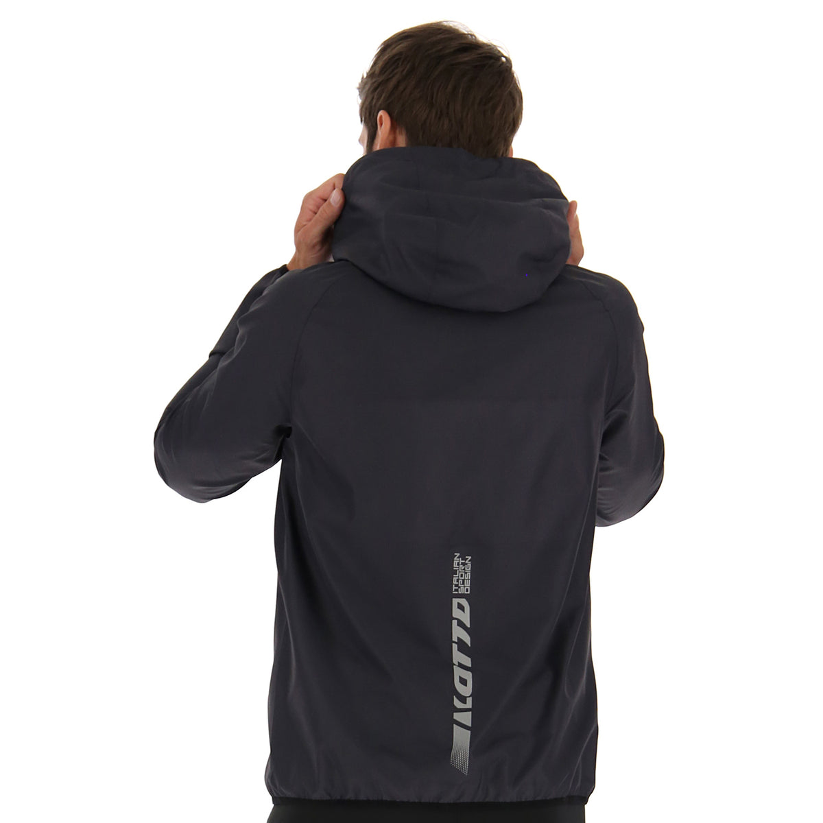 UOMO GIACCA A VENTO RUNNING GRIGIO SCURO 221756 10B 02