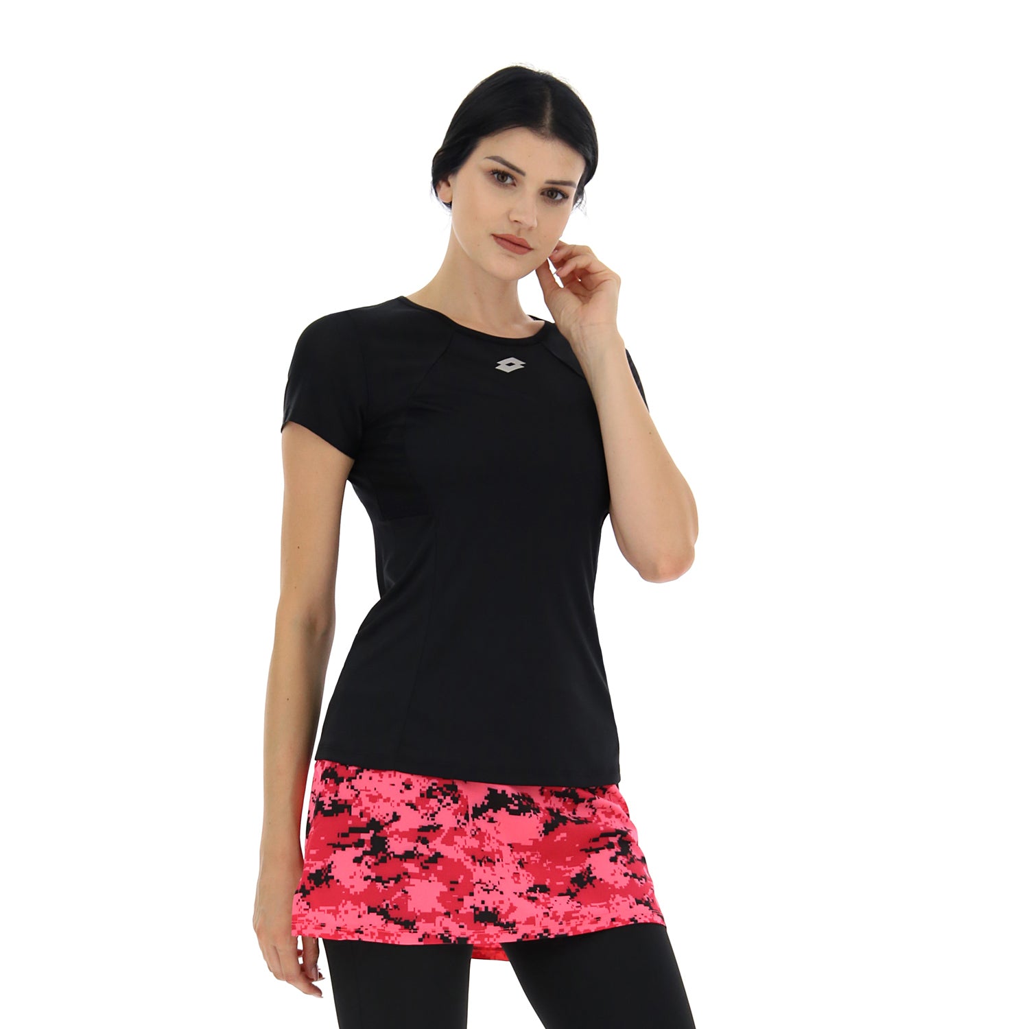 DONNA MAGLIETTA RUNNING NERO 221782 1CL 01