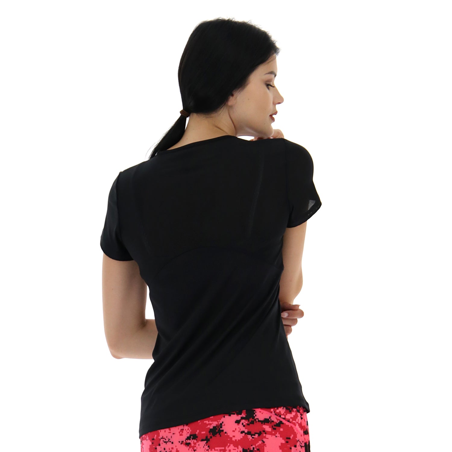 DONNA MAGLIETTA RUNNING NERO 221782 1CL 02
