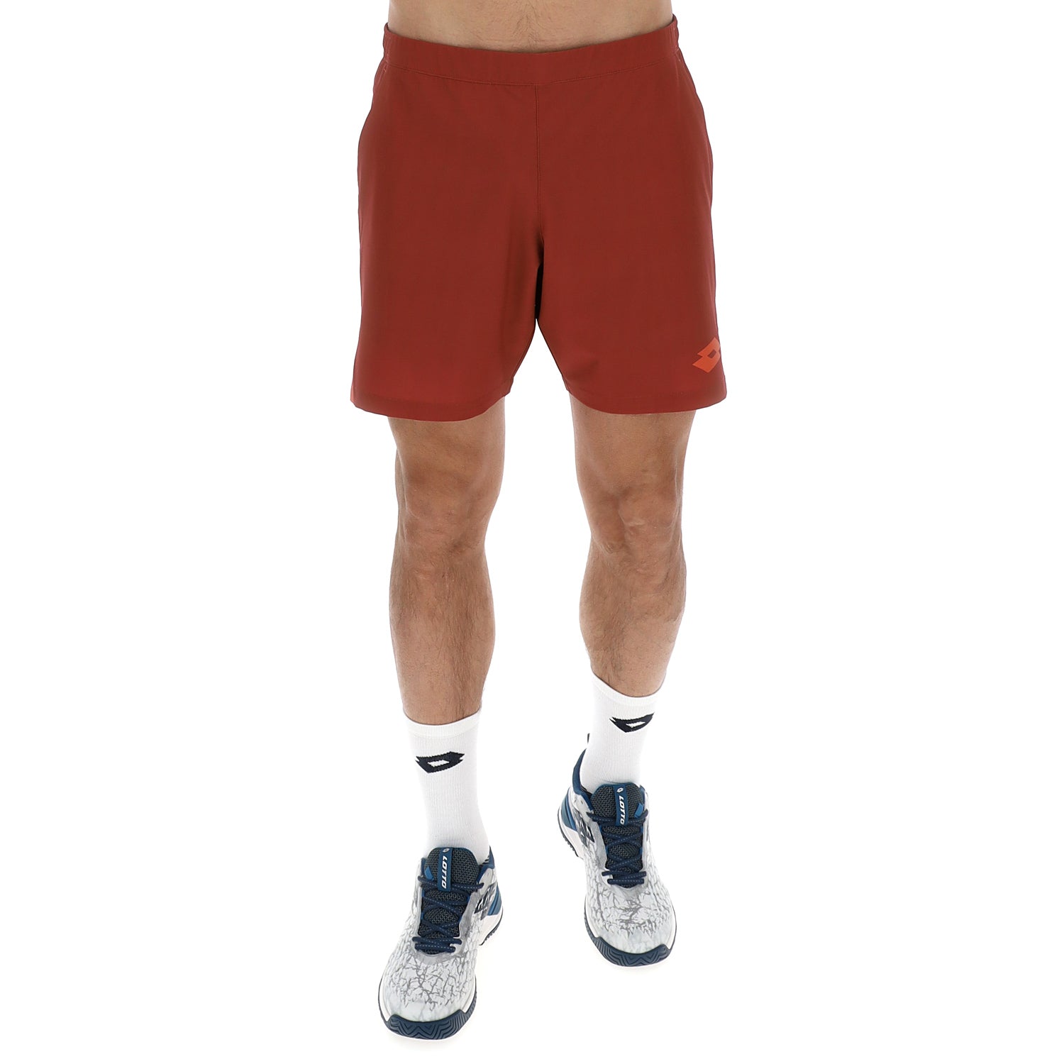 UOMO PANTALONI CORTI TENNIS TECH D1 ROSSO SCURO 222103 B6M 01