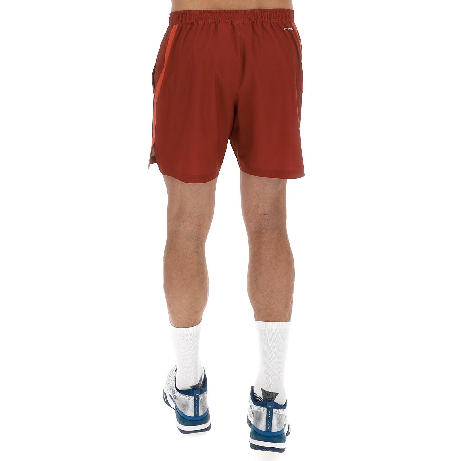 UOMO PANTALONI CORTI TENNIS TECH D1 ROSSO SCURO 222103 B6M 02