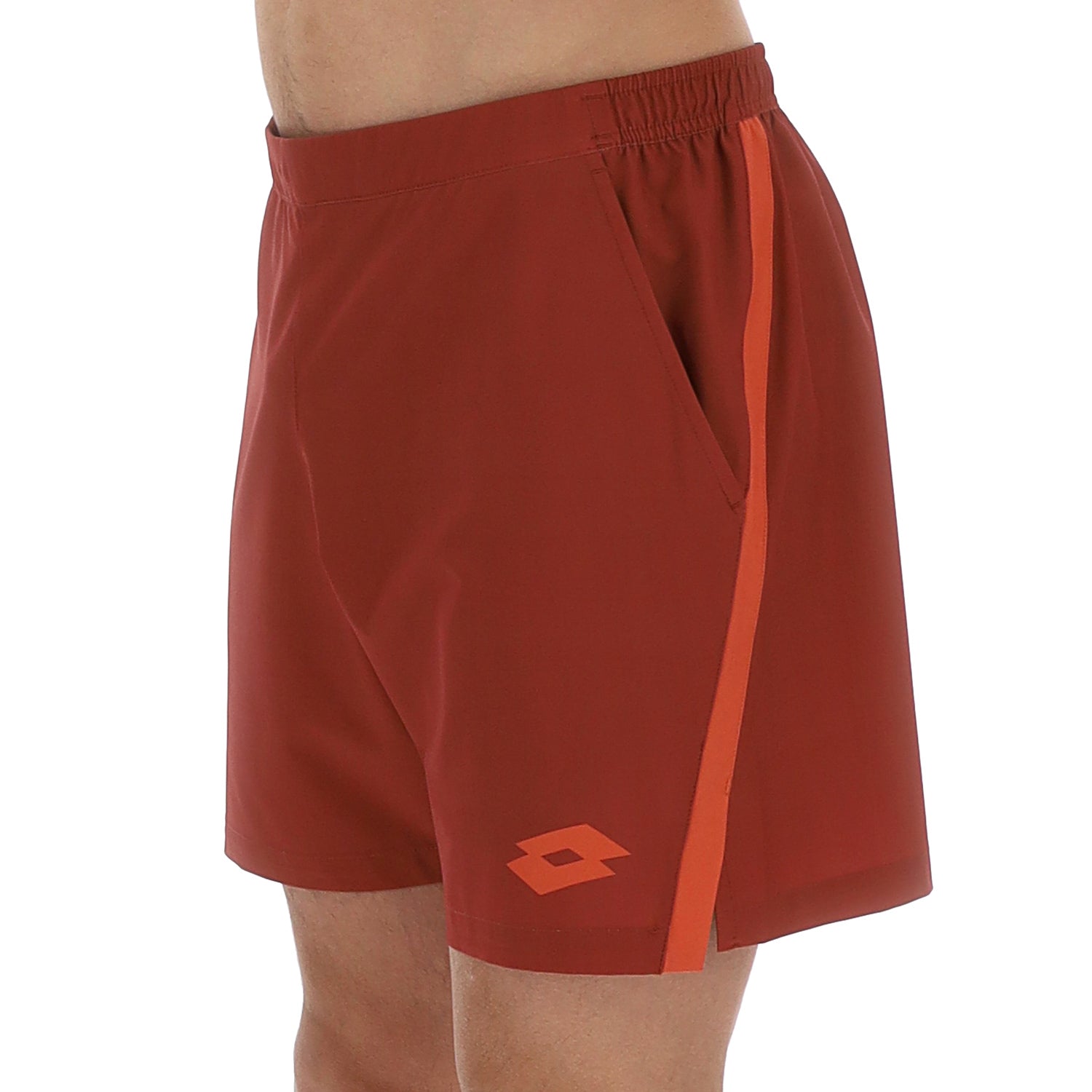 UOMO PANTALONI CORTI TENNIS TECH D1 ROSSO SCURO 222103 B6M 03