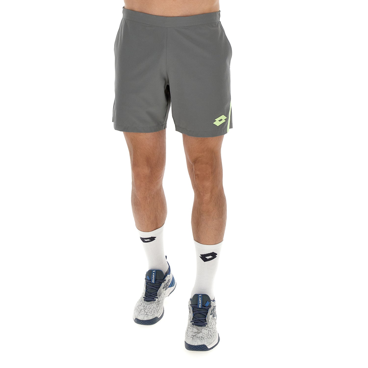 UOMO PANTALONI CORTI TENNIS TECH D1 GRIGIO 222103 CX0 01