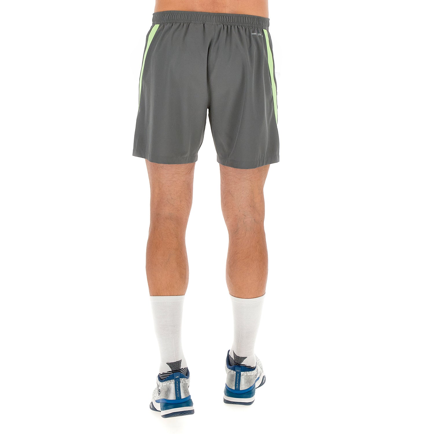 UOMO PANTALONI CORTI TENNIS TECH D1 GRIGIO 222103 CX0 02