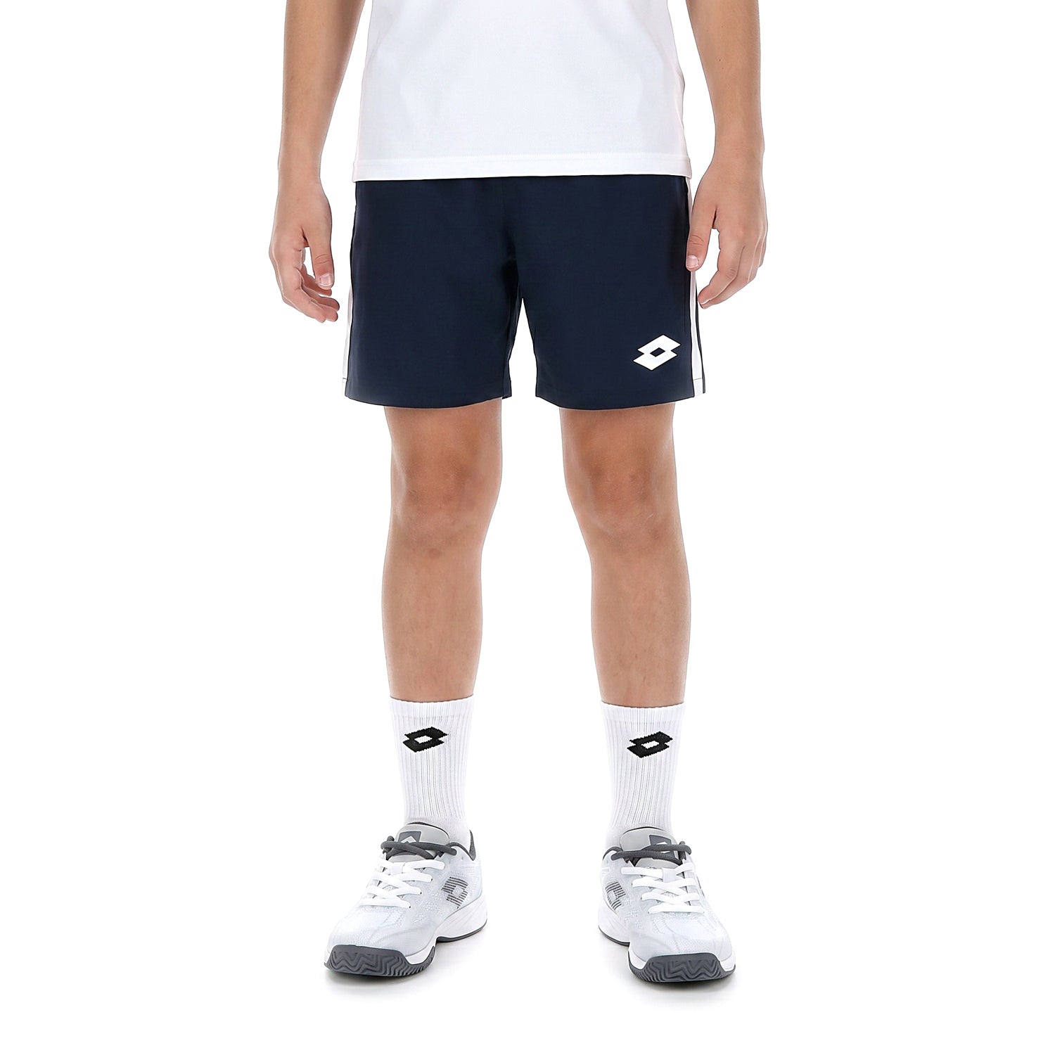 RAGAZZI PANTALONI CORTI TENNIS TECH D1 BLU SCURO 222121 1D0 01