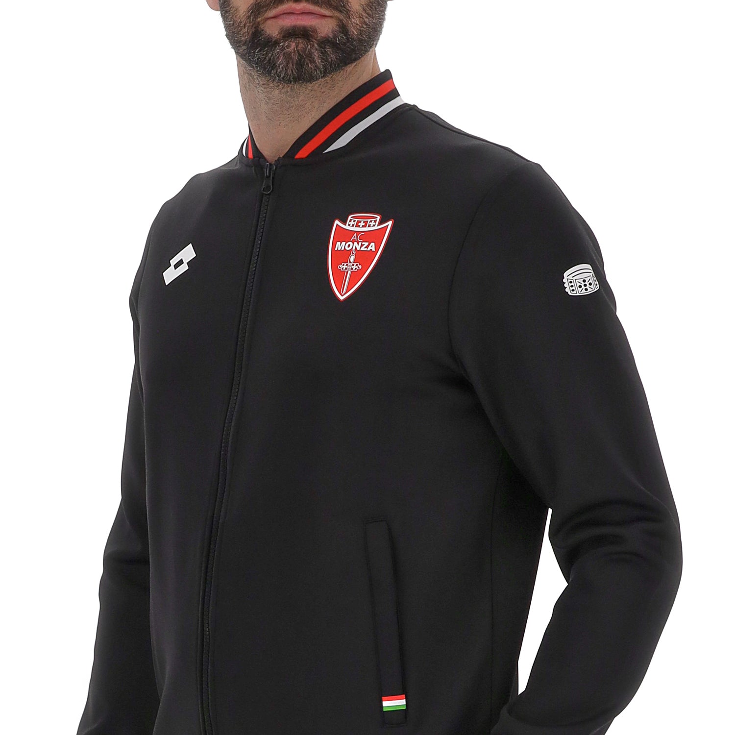 UOMO FELPA PRE MATCH NERO 222244 1CL 03