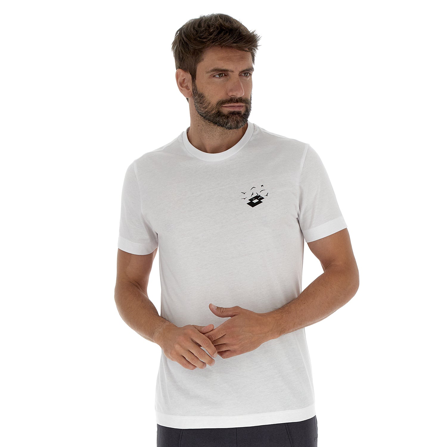 UOMO MAGLIETTA LOGO FLY BIANCO 222264 0F1 01