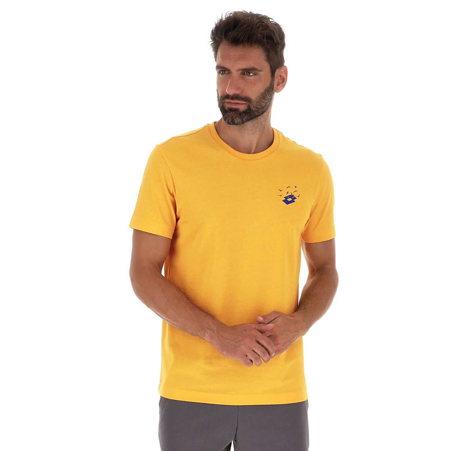 UOMO MAGLIETTA LOGO FLY GIALLO SCURO 222264 1EX 01