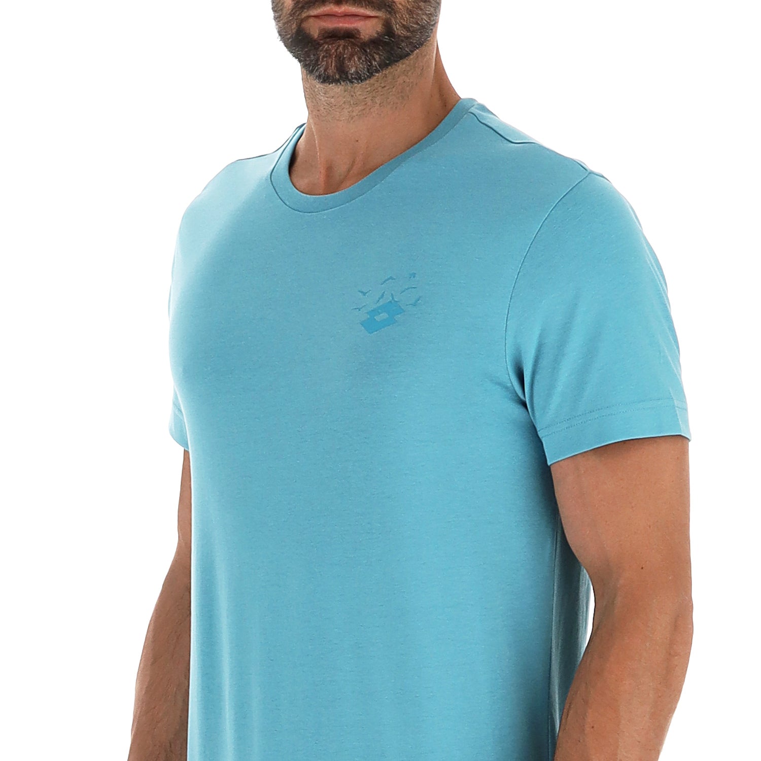 UOMO MAGLIETTA LOGO FLY AZZURRO 222264 V79 03