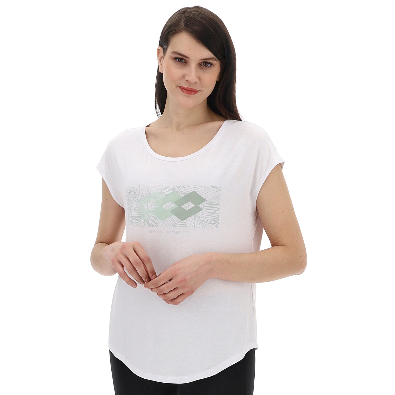 DONNA MAGLIETTA SUMMER PRT BIANCO 222276 0F1 01