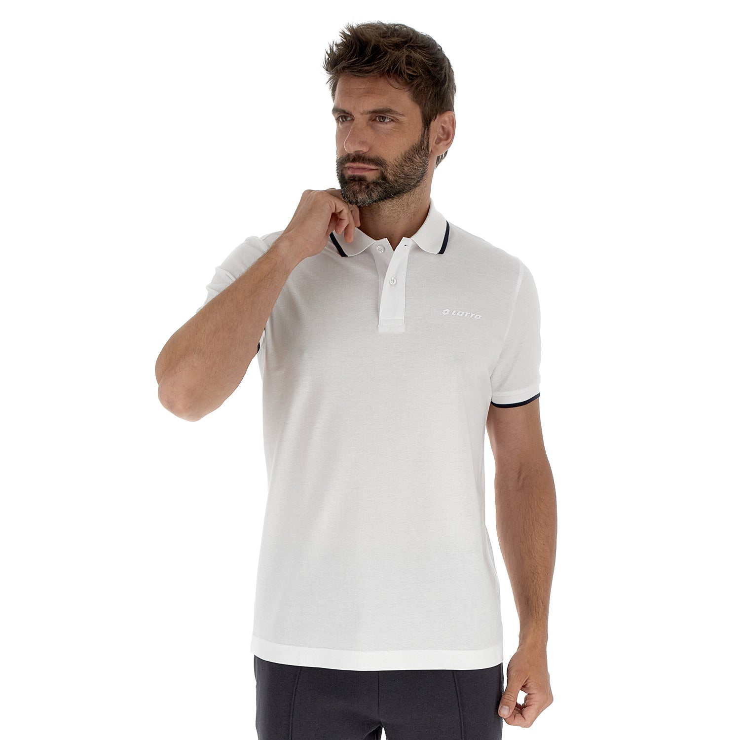 UOMO POLO SANREMO BIANCO 222278 1Q5 01