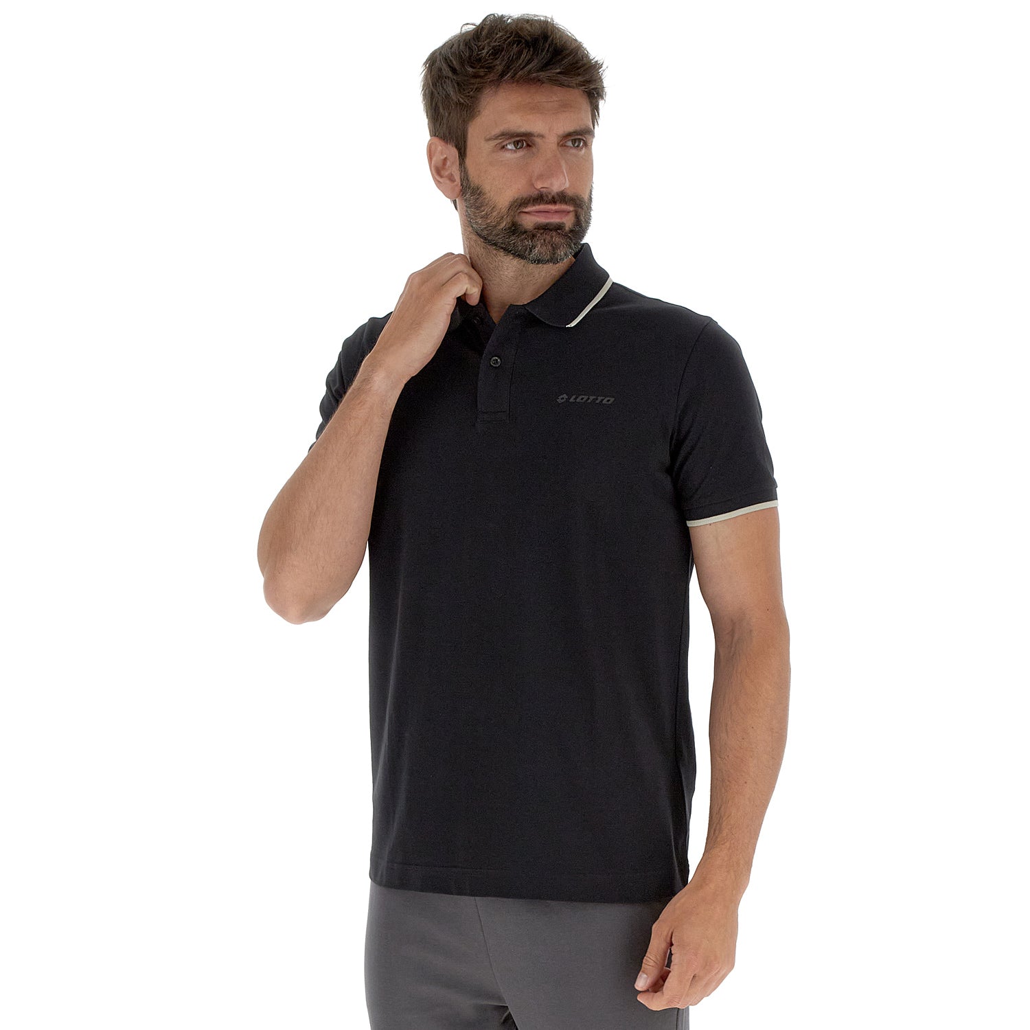 UOMO POLO SANREMO NERO 222278 D6H 01