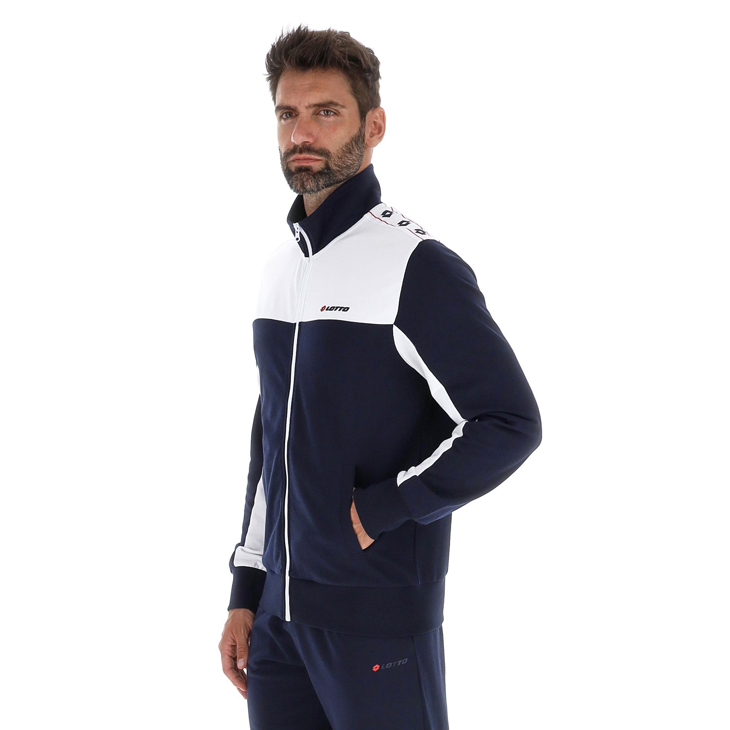 UOMO TUTA GINNASTICA OLIMPIA BLU SCURO 222289 1CI 02