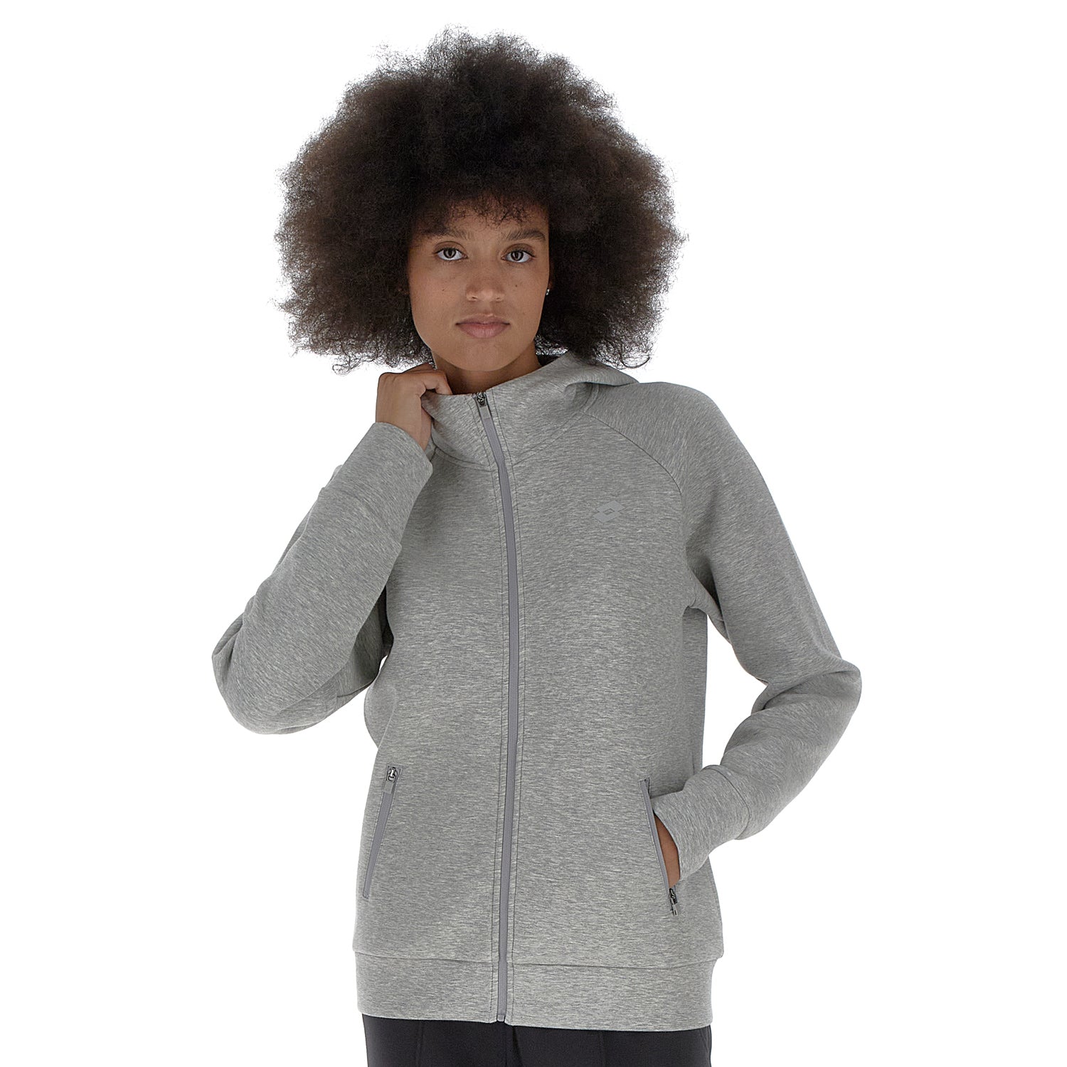 DONNA FELPA TRAINING GRIGIO CHIARO 222567 1CW 01