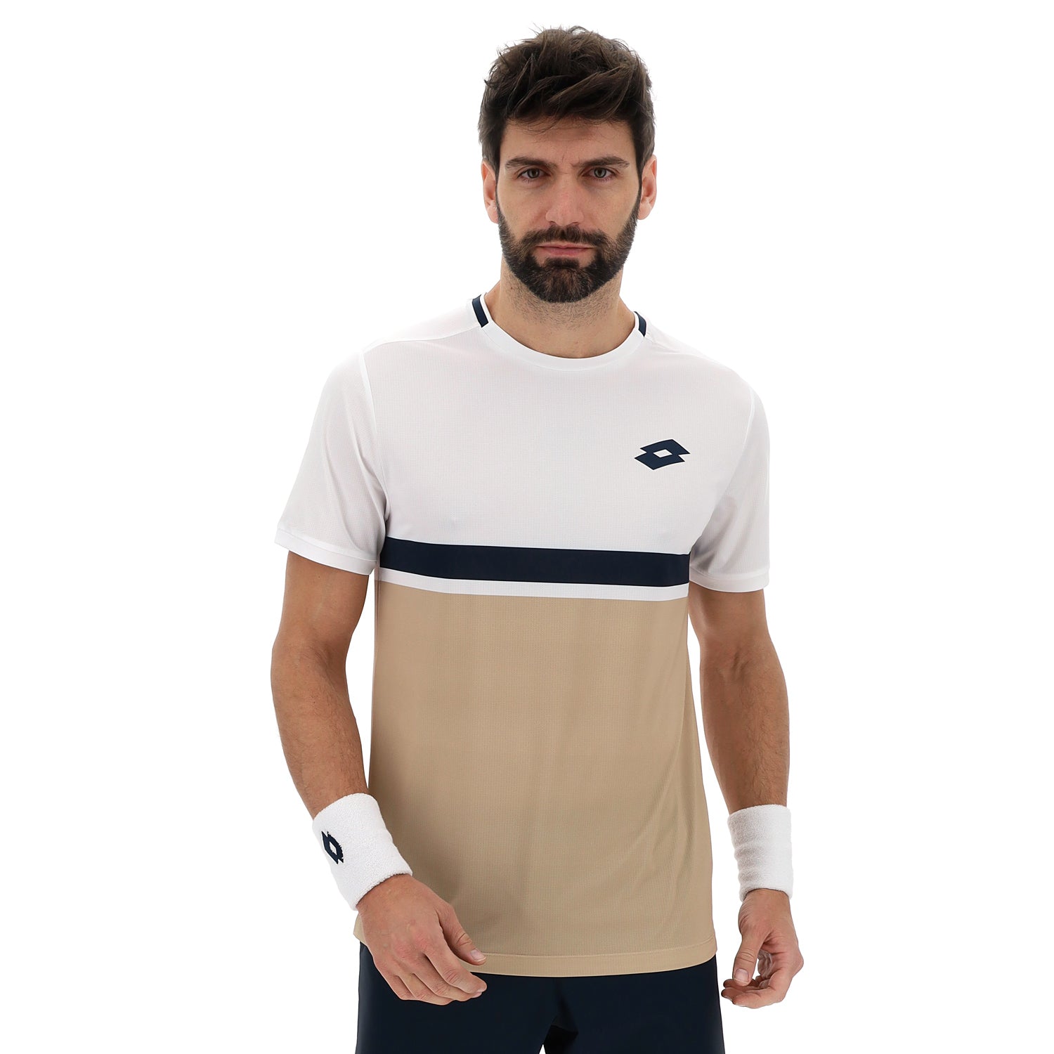 UOMO MAGLIETTA TENNIS TECH D1 BEIGE 222845 9SP 01