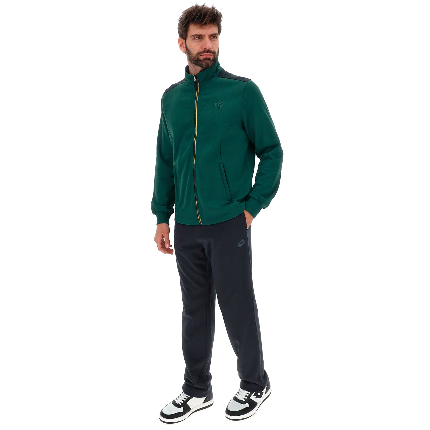 UOMO TUTA GINNASTICA FIRST VERDE SCURO 222879 DMP 01