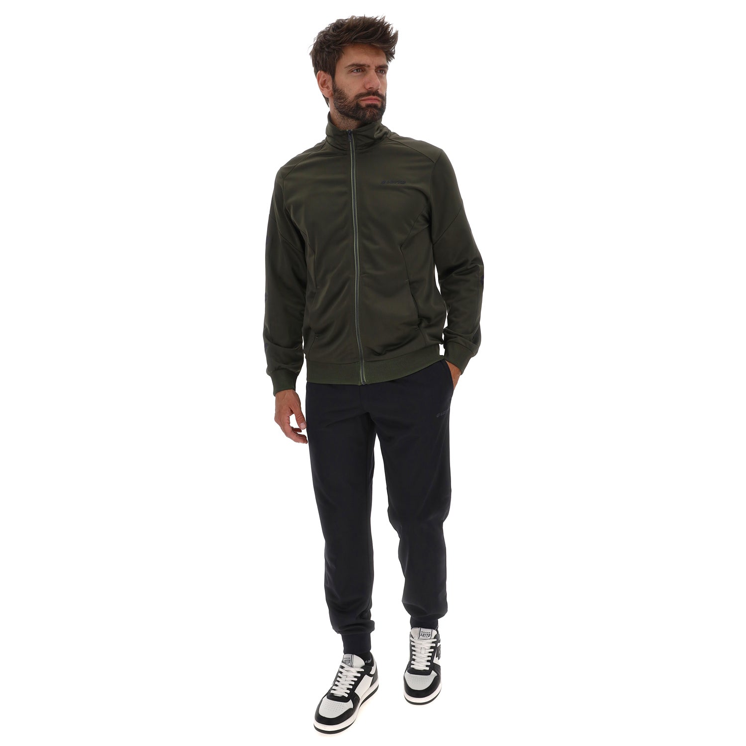 UOMO TUTA GINNASTICA OLIMPIA VERDE SCURO 222880 DMQ 01