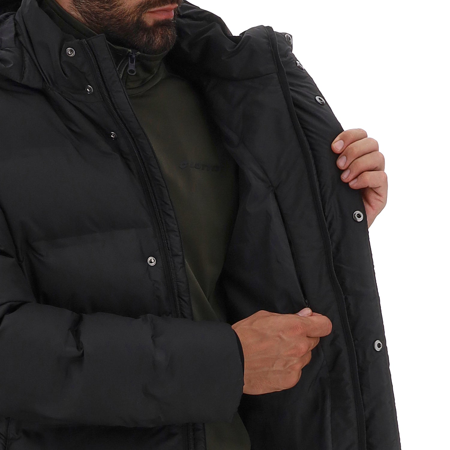 UOMO GIACCA IMBOTTITA NISEKO NERO 223047 1CL 03