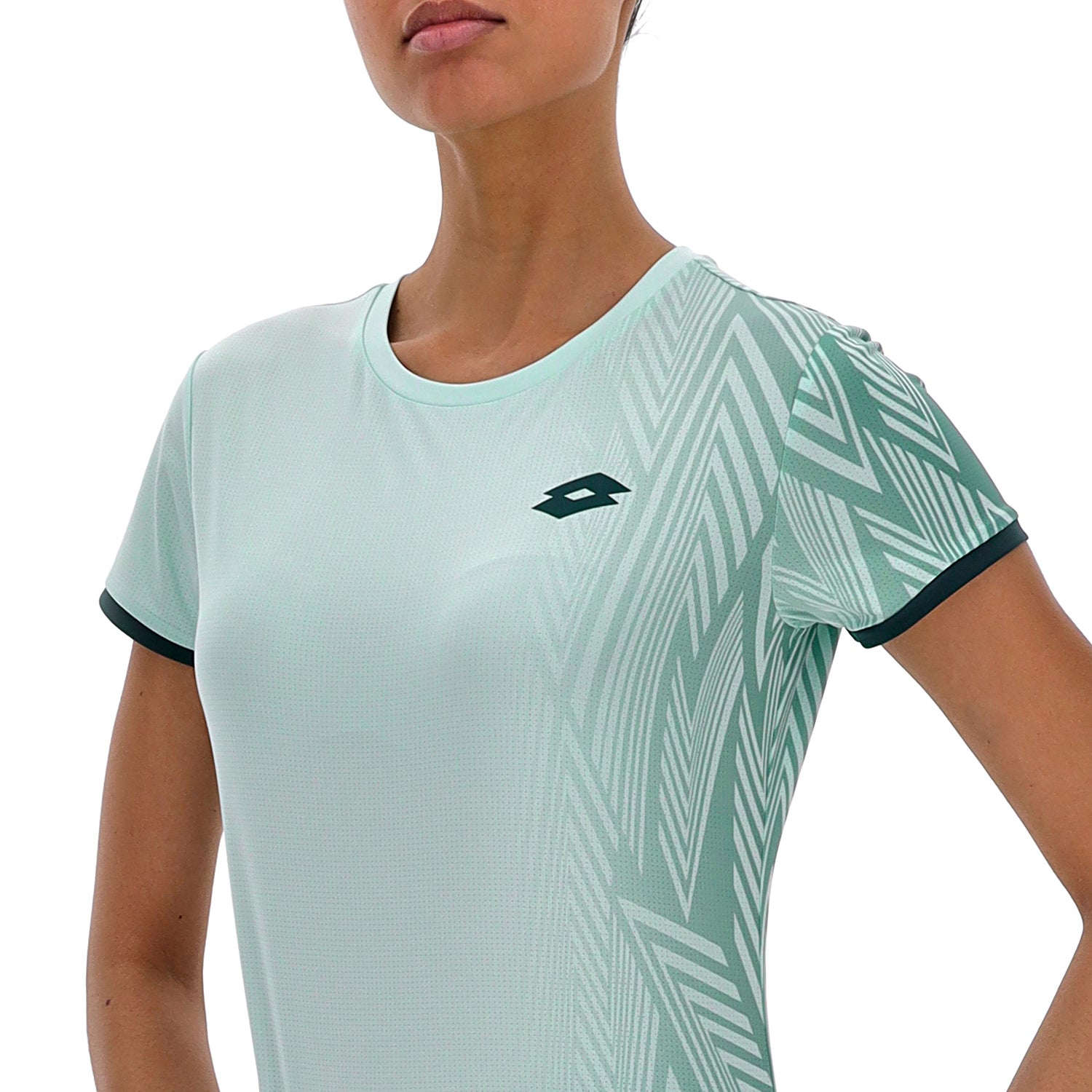 DONNA MAGLIETTA TENNIS TECH D3 VERDE CHIARO 223347 EPK 03