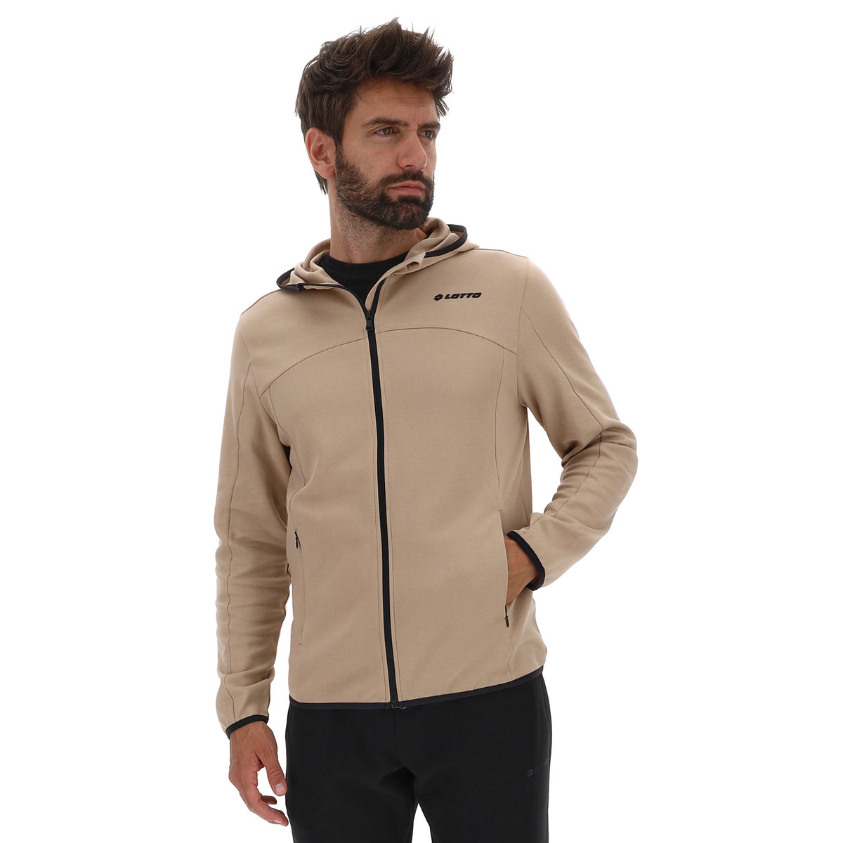 UOMO TUTA GINNASTICA TRAINER BEIGE 223518 6MR 02