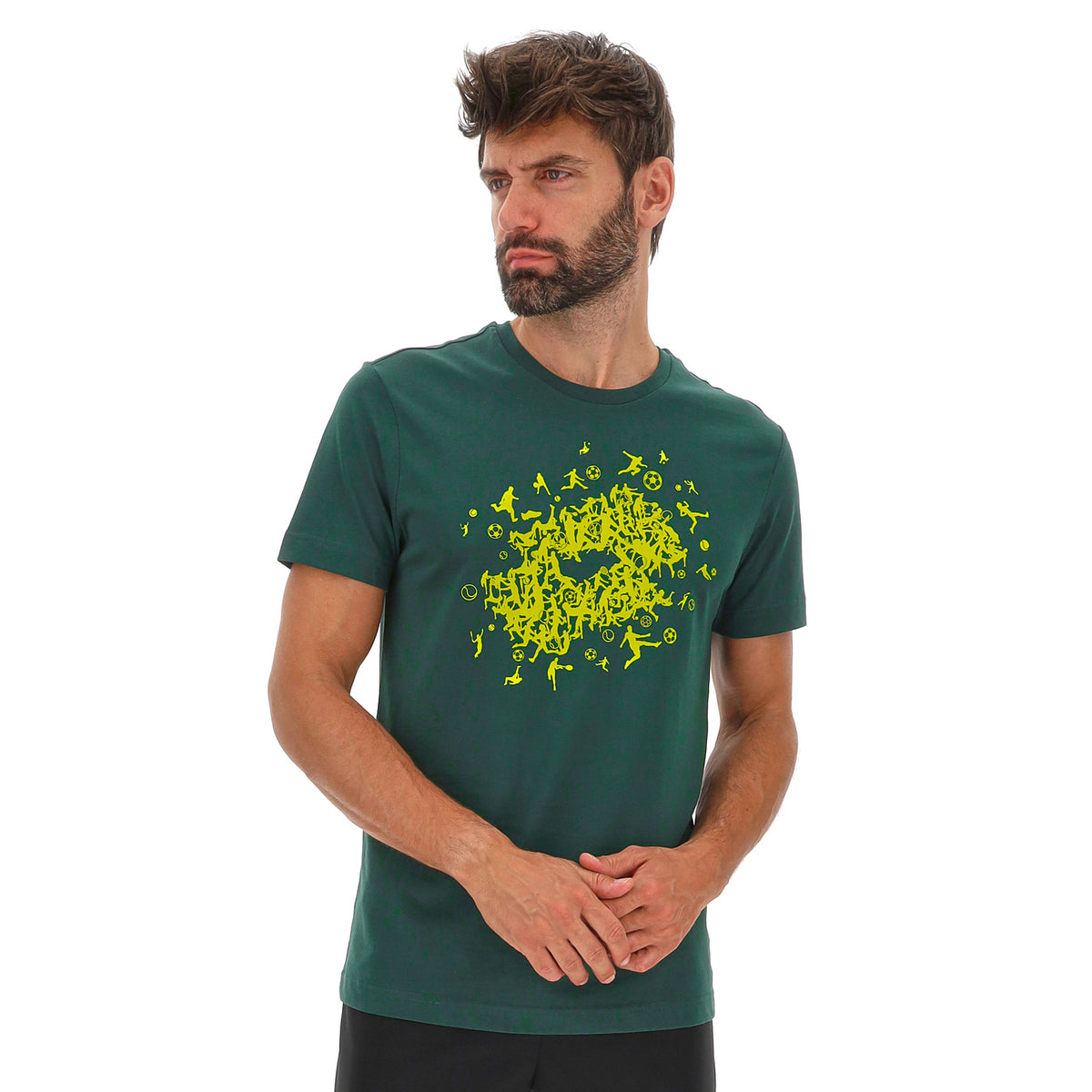 UOMO MAGLIETTA SPORT VERDE SCURO 223635 DYF 01